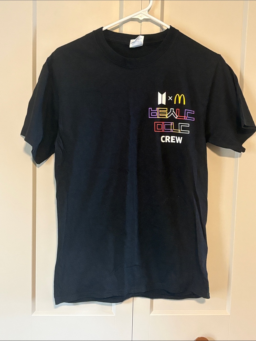 McDonald's Black Short Sleeve Logo Crew T-Shirt with Multicolor Detail